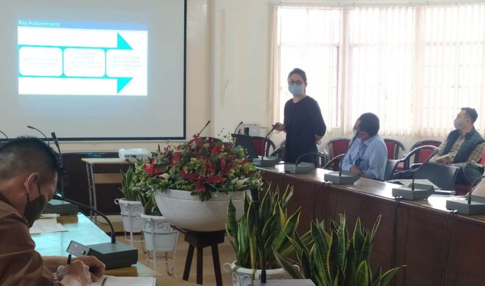 Dr Rebecca, DPO, UIP/RCH presented an update of the first and second phases of COVID vaccination drive during the meeting held on March 3.